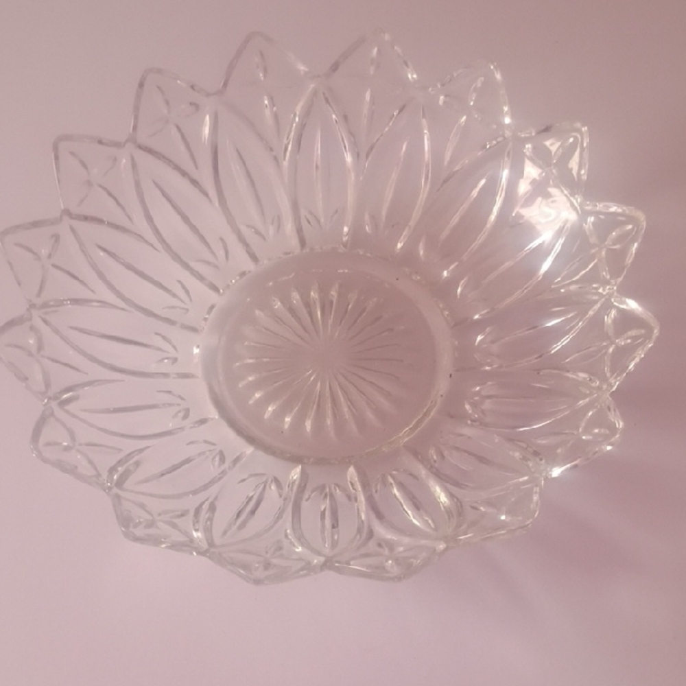 Clear Glass Decorative Bowl